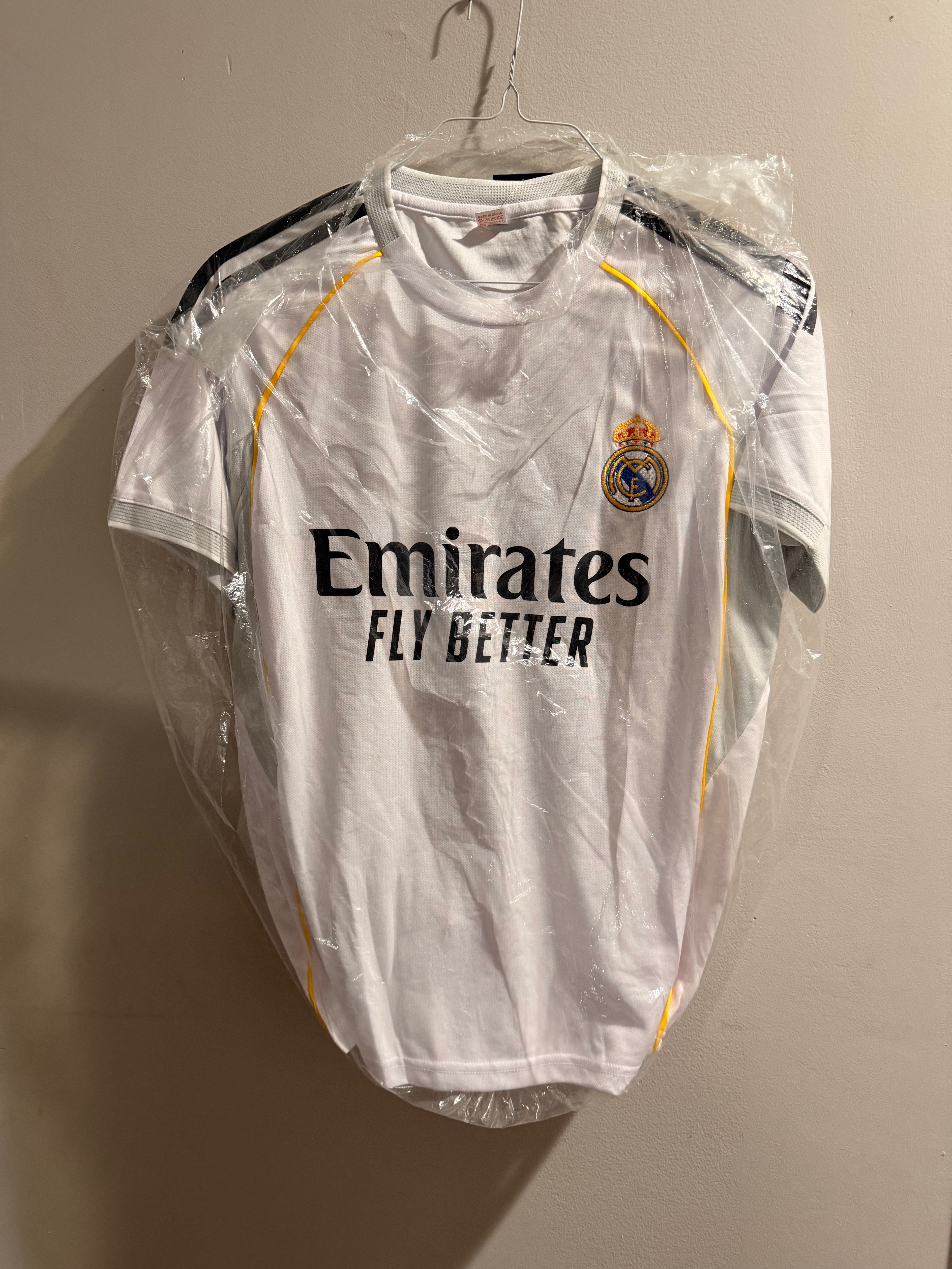 Real Madrid Home Kit w/ Mbappe name